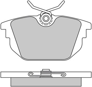 Bromsbeläggsats, Bakaxel, ALFA ROMEO,FIAT,LANCIA, 77362242, 9947938, 9950865