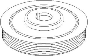 Remskiva, vevaxel, CITROËN,FIAT,LANCIA,PEUGEOT, 0515 R2, 0515 R9, 0515 S4, 9467510480, 9630647280, 9651770980