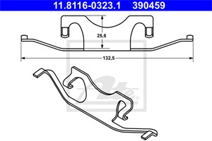 Fjäder, bromsadel, Bakaxel, MERCEDES-BENZ, 000 421 85 91, A 000 421 85 91
