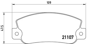 Bromsbeläggsats, FIAT CROMA, LANCIA DEDRA, DELTA I, THEMA, THEMA SW, 5888939, 71770987, 792383, 792703, 792704, 793219, 793272, 793485,