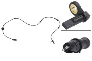 ABS-givare, Sensor, hjulvarvtal, framaxel höger, FIAT DOBLO Minibus, minivan, DOBLO Skåp/stor limousine, 46740213