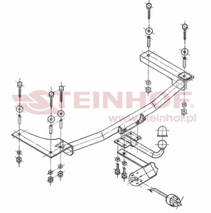Dragkrok, Standard, OPEL VECTRA B, VECTRA B Halvkombi