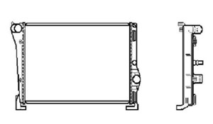 Kylare, motorkylning, FIAT IDEA, IDEA Van, PUNTO, PUNTO Skåp/halvkombi, LANCIA MUSA, YPSILON, 4351232020, 4351232040, 4351232060, 435123