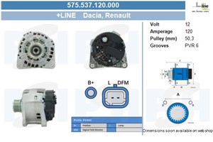 Generator, DACIA,NISSAN,RENAULT, 2310000Q0D, 2310000QBH, 8200385098, 8200537415