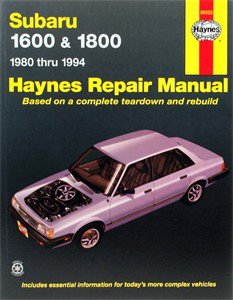 Haynes Reparationshandbok, Subaru 1600 & 1800, Universal