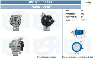 Generator, JEEP GRAND CHEROKEE II, 05015066AA, 5015066AA, 5104764AA, 56029700AB, 56041120, 56041120AB, 56041120AC, 56041120AD, 56041322,