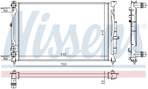 Kylare, motorkylning, AUDI,SKODA,VW, 8D0.121.251 AT, 8D0.121.251 BA, 8D0.121.251 BJ