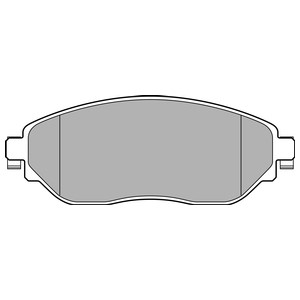Bromsbeläggsats, Framaxel, FIAT,NISSAN,OPEL,RENAULT,VAUXHALL, 4106000Q1H, 41060-00Q1H, 410601073R, 410608638R, 4423332, 4423587, 6000620