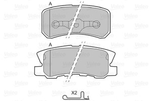 Bromsbeläggsats, Bakaxel, CHRYSLER,CITROËN,DODGE,FIAT,JEEP,LANCIA,MITSUBISHI,PEUGEOT, 4605A447, 4605A448, 4605A487, MN102628, MR510544