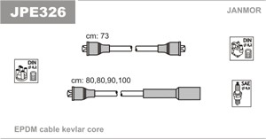 Tändkabelsats, ISUZU MIDI Buss, MIDI Skåp, TROOPER Terrängbil öppen I, NISSAN PICK UP, PRAIRIE, 22450-15R25, 22450-21F26, 22450-D1127