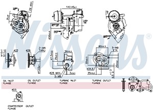 Turbo, FIAT,FORD,LANCIA,OPEL, 1539468, 1789114, 55202637, 5860028, 71724445, 71724552, 71724553, 93191833, 9S516K682AA, RE9S516K682AA