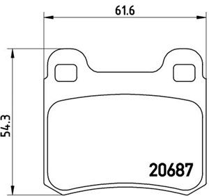 Bromsbeläggsats, MERCEDES-BENZ 190 [W201], 0004200120, 0004208820, 0004209020, 0014200120, 00142001200005, 4604200120, A0004200120, A000
