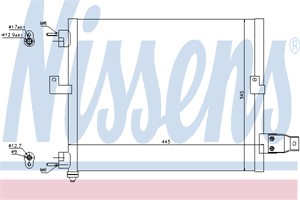 Kondensor, klimatanläggning, HYUNDAI ATOS, 97606-02000, 9760602200
