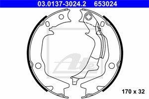 Bromsbackar, sats, Bakaxel, HYUNDAI GETZ, SONATA IV, KIA MAGENTIS, 58350-1CA00, 58350-38A20, 58350-38A30, 58350-3CA10