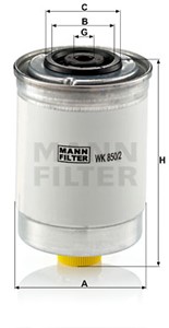 Bränslefilter, INDIGO,MITSUBISHI,VOLVO, 3081799-7