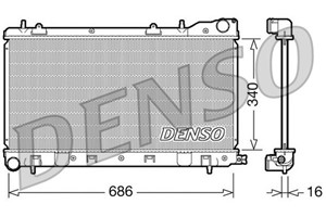 Kylare, motorkylning, SUBARU FORESTER, 45111FC310, 45199FC330