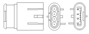 Lambdasond, ALFA ROMEO MITO, FIAT 500, PANDA, PANDA VAN, PUNTO, PUNTO Skåp/halvkombi, LANCIA YPSILON, 55249875