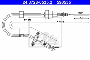 Vajer, koppling, FIAT PALIO, PALIO Weekend, SIENA, STRADA Pick-up, 46781018