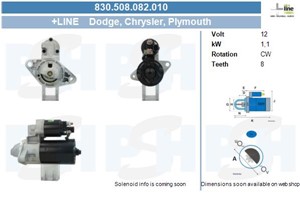 Startmotor, CHRYSLER NEON, NEON II, 4793804