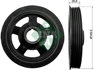 Remskiva, vevaxel, HYUNDAI,KIA, 231242A001, 23124-2A001, 231242A002, 23124-2A002, 231242A003, 23124-2A003