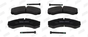 Bromsbeläggsats, Framaxel, IVECO DAILY Buss III, DAILY Flak/chassi III, DAILY Skåp III, 2991668, 2994086, 2995631, 2996091, 2996605, 299