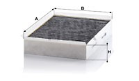 Kupefilter, JAGUAR XJ, 2W93-19G244-AA, C2C 6884