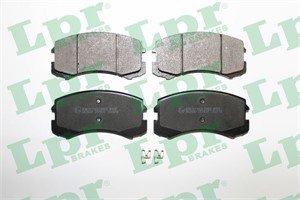 Bromsbeläggsats, Framaxel, MITSUBISHI LANCER VII, LANCER Kombi VII, MN116604, MR569225, MR569233, MZ690185