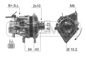 Generator, MITSUBISHI L200, L400 Buss, L400 Skåp, PAJERO Classic, PAJERO Canvas Top III, PAJERO SPORT I, A002TN1798, A2TN1798, A2TN1798A