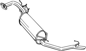 Bakre ljuddämpare, HONDA CIVIC Hatchback VIII, 18307SMRE01