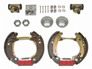 Bromsbackar, sats, Bakaxel, PEUGEOT 205 I, 205 II, 205 Cabriolet I, 205 Skåp/halvkombi, 309 I, 309 II, 4241 1Z, 4241 3A, 4241 6P, 4241 C