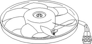 Fläkt, kylare, FORD GALAXY I, VW SHARAN, 1 019 856, 1 019 857, 7M0 959 455J, 95VW15150BB, 95VW15150CB