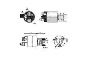 Magnetswitch, startmotor
