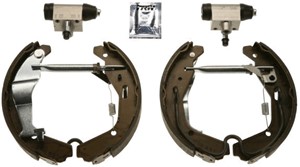 Bromsbackar, sats, Bak, OPEL AGILA, VAUXHALL AGILA Mk I