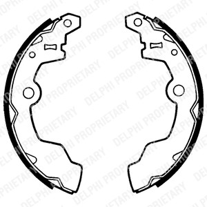 Bromsbackar, sats, Bakaxel, SUBARU JUSTY I, SUZUKI ALTO I, ALTO IV, ALTO Halvkombi II, ALTO Skåp/halvkombi, 53200-70830, 53200-70830-000