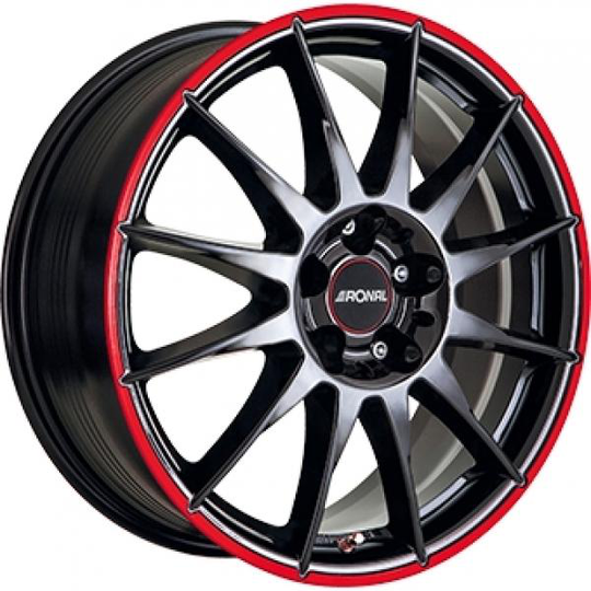 Ronal R54 Mcr Black Red 7/16 5/114.3 ET40 B82