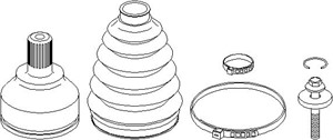 Drivknut, På hjulsidan, framaxel höger, framaxel vänster, FORD FOCUS C-MAX, 1 322 209, 1 322 221, 3M513A327DA, 3M513A328DA