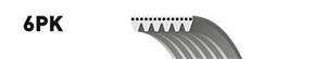 Flerspårsrem, AUDI,CHEVROLET,FORD,FORD USA,JAGUAR,JEEP, 0089971992, 0099977992, 06E903137C, 1X4E8620DB, 4612277, 4861322, 5086140AA, 530