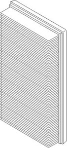 Luftfilter, AUDI Q7, PORSCHE CAYENNE, VW TOUAREG, 7L0 129 620, 955 110 131 00