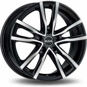 MAK Milano Black Machined Face 5.5x15 4/100 ET42 B60.1