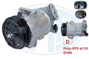 Kompressor, klimatanläggning, FIAT 500X, JEEP RENEGADE SUV, 52086457