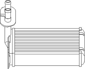 Värmeväxlare, kupévärme, AUDI,SEAT,SKODA,VW, 1H2 819 031A, 1H2 819 031B