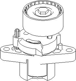 Remsträckare, flerspårsrem, DACIA,NISSAN,RENAULT, 1192 500 QAA, 1192 500 QAL, 7700 102 872, 8200 277 606, 8200 403 954, 8200 603 359