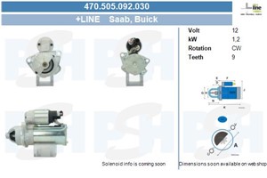 Startmotor, CADILLAC,CHEVROLET,OPEL,SAAB,VAUXHALL, 1202186, 12609317