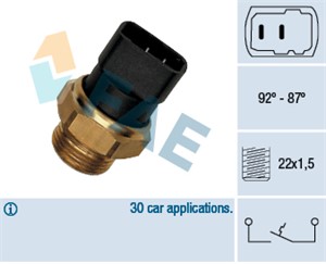 Temperaturswitch, kylarfläkt, SEAT IBIZA I, MARBELLA, MARBELLA Skåp/halvkombi, TERRA, TERRA Skåp / kombi, VOLVO 480, 1 471 971, 1 524 47