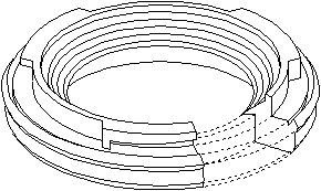 Oljepackningsring, vevaxel, Fram, FIAT,NISSAN,OPEL,RENAULT,VAUXHALL, 1351 000 Q0A, 44 31 143, 6000616591, 7701 476 858, 93161608