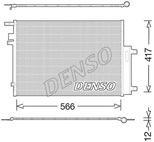 Kondensor, klimatanläggning, JEEP RENEGADE SUV, 51959836