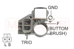 Generatorregulator, MITSUBISHI GALANT III, LANCER CELESTE Coupé, PAJERO Canvas Top I, SAPPORO I, SAPPORO II, 23125-04P10, 23215-04P10, 7
