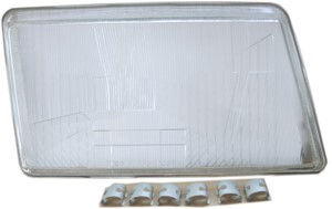 Strålkastarglas, Vänster fram, SAAB 9000 Halvkombi, 9501172