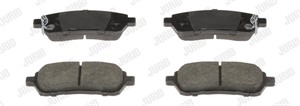 Bromsbeläggsats, Bakaxel, Framaxel, DAIHATSU COPEN, CUORE VII, MATERIA, SIRION, SUBARU JUSTY IV, SUZUKI SWIFT IV, SWIFT V, 5581052R50, 5