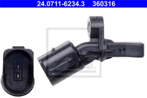 ABS-givare, Sensor, hjulvarvtal, Bakaxel höger, AUDI,SEAT,SKODA,VW, 6Q0 927 808 A, 6Q0 927 808 B, WHT 003 862